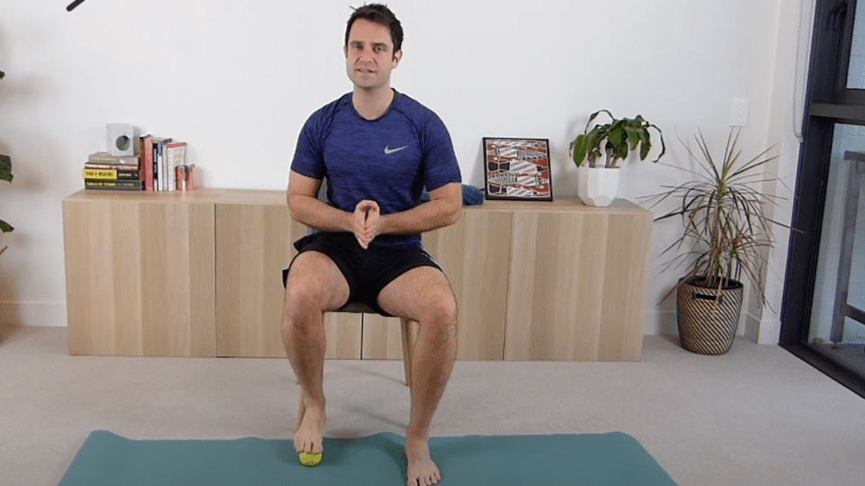 Self-Massage With Tennis Ball