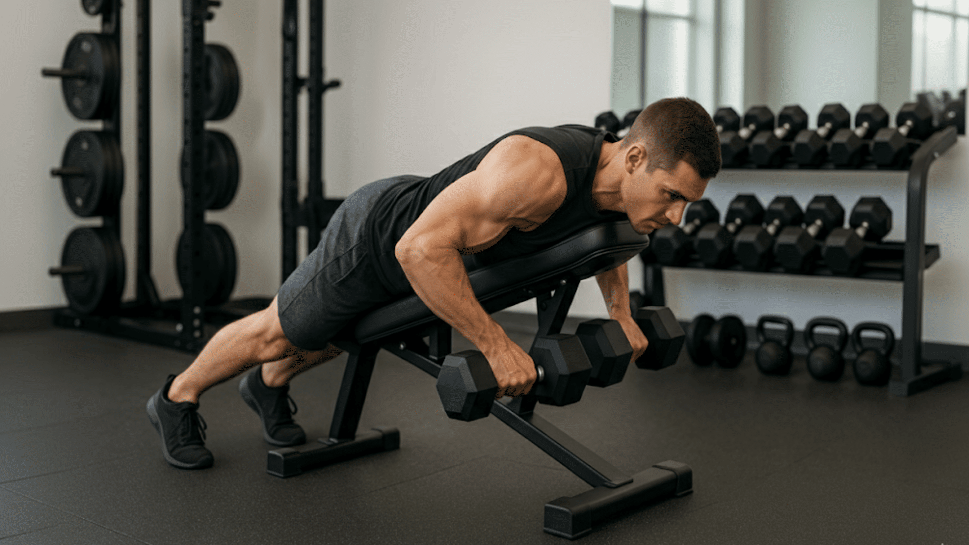 Chest Supported Dumbbell Row