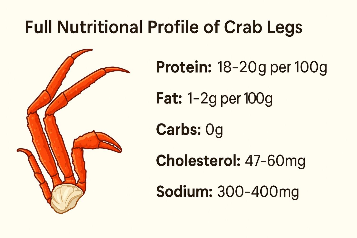 crab legs nutrition profile