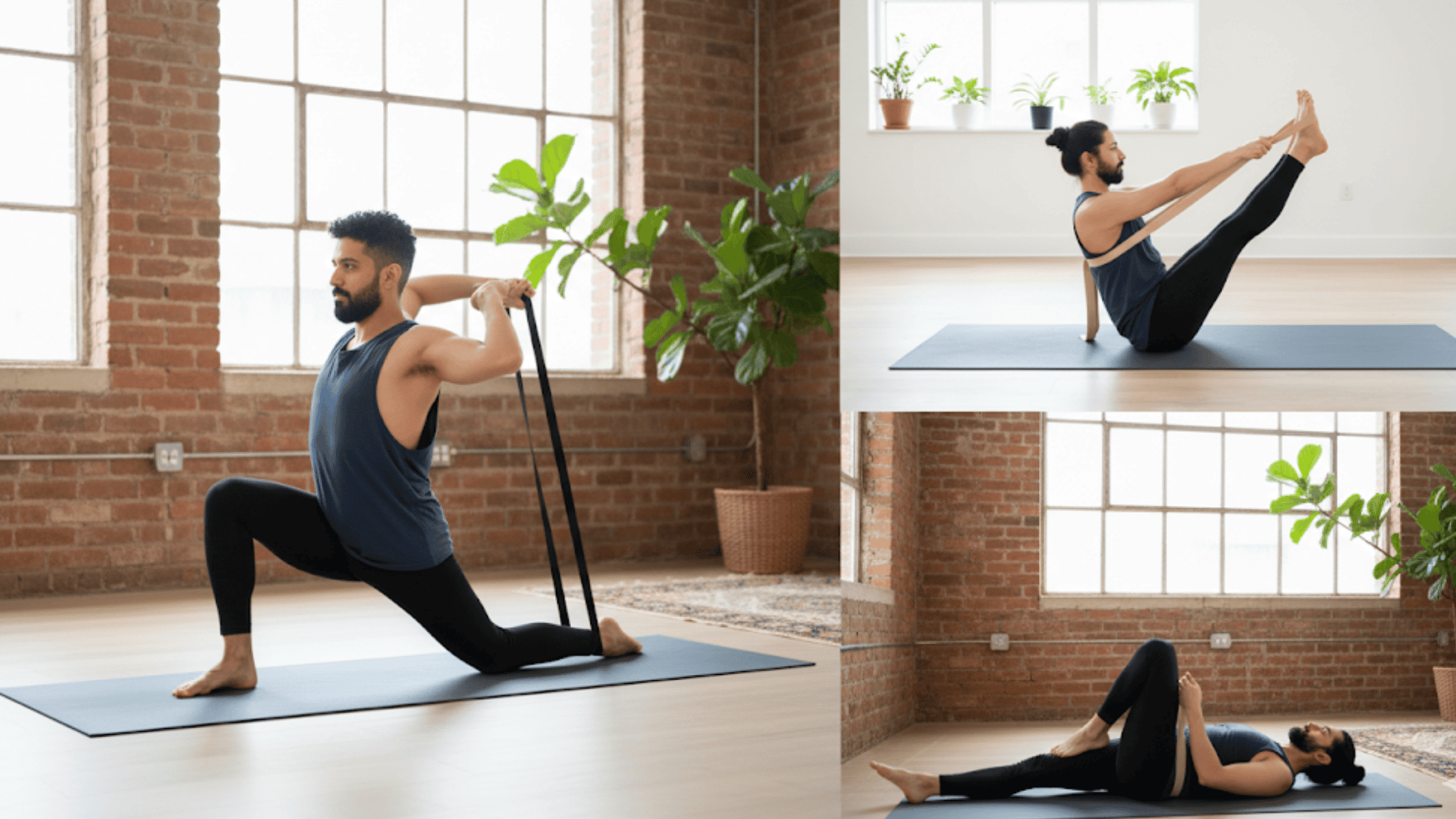 yoga strap stretches